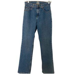 LL Bean jeans, medium blue denim, size 10, Classic Fit,  straight leg.
